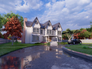 3d villa 4 model Modèle 3D