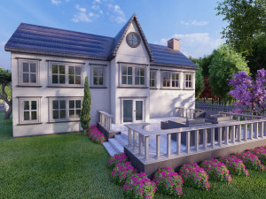 3d villa 4 model Modèle 3D