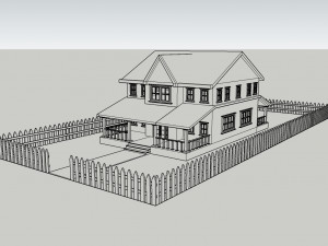 3d villa 5 model 3Dモデル