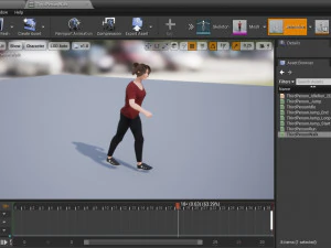 woman character low-poly 3D Model