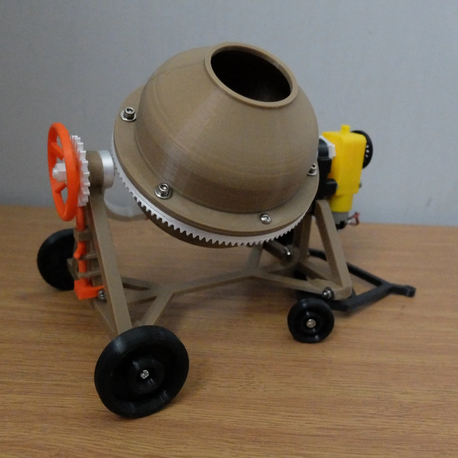 concrete mixer 3d 3D Print Model .c4d .max .obj .3ds .fbx .stl .blend 