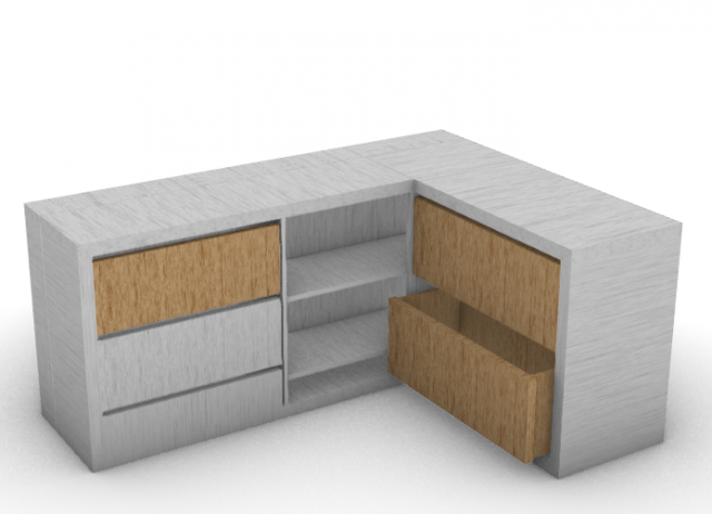 bedroom furniture 3D Модель .c4d .max .obj .3ds .fbx .stl .blend 