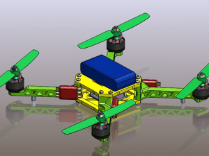 drone quadcopter 3d printed model 3D Print Model