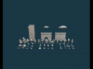 low-poly medieval pack 3D Model