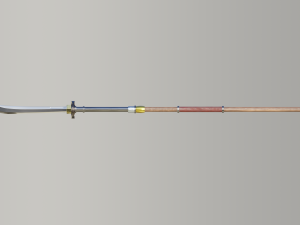naginata 3d game ready model Modelo 3D
