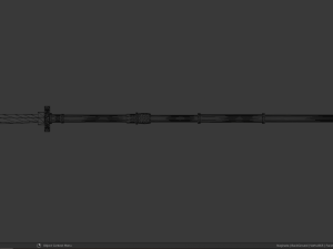 naginata 3d game ready model Modelo 3D