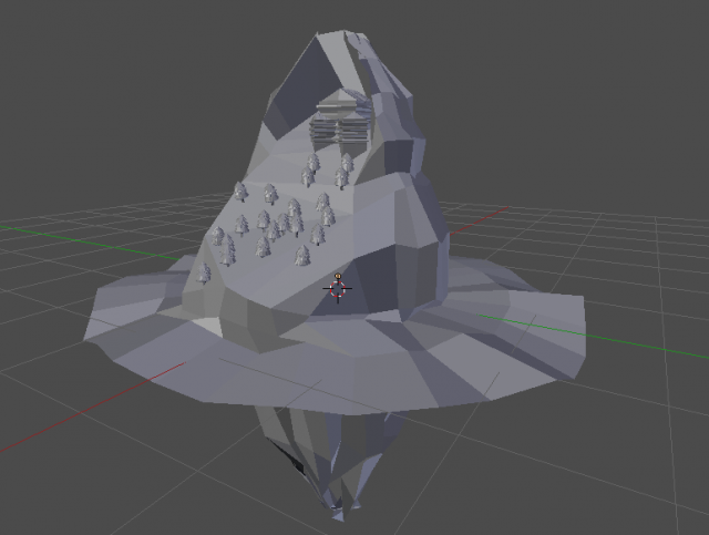 house on the mountain 3D 모델 .c4d .max .obj .3ds .fbx .stl .blend 