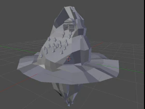 casa en la monta&ntilde;a Modelo 3D