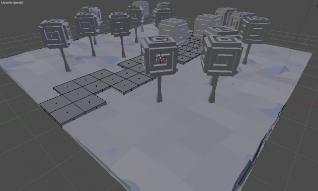 arboleslowpolyparque Modelo 3D .c4d .max .obj .3ds .fbx .stl .blend 