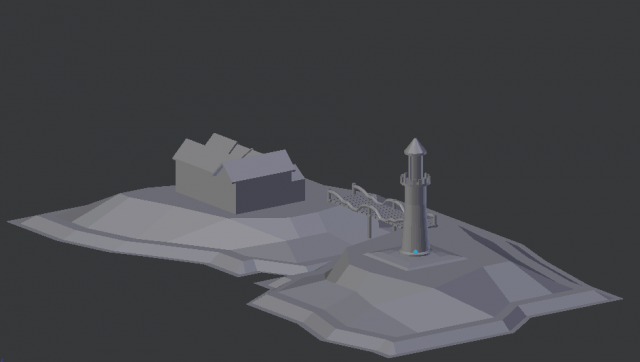 faro low poly Model 3D .c4d .max .obj .3ds .fbx .stl .blend 