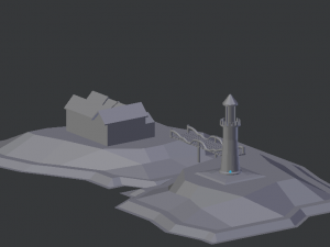 faro low poly 3Dモデル