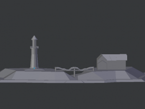 faro low poly Model 3D