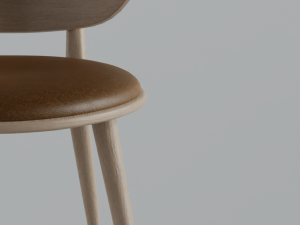 wooden table and chair pack 3D Model