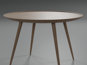 wooden table and chair pack 3D Model