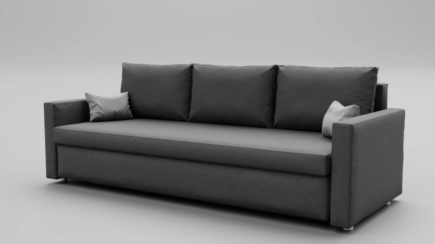 3 seater high quality sofa 3D Model .c4d .max .obj .3ds .fbx .stl .blend