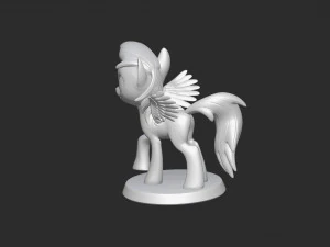 Rainbow Dashlittle ponymagic 3D Print Model