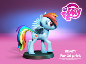 Rainbow Dashlittle ponymagic 3D Принт Модель