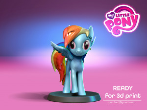 Rainbow Dashlittle ponymagic 3D Принт Модель