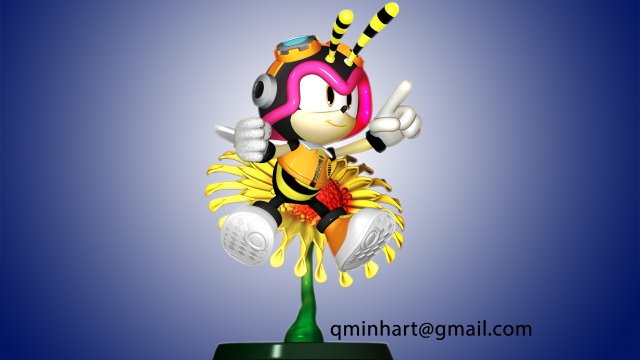Charmy Bee 3D print model 3D Print Model .c4d .max .obj .3ds .fbx .stl .blend 