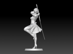 2b - Nier Automata Fanart Statue 3D print 3D print model Modello di stampa 3D