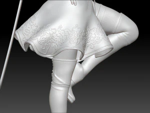 2b - Nier Automata Fanart Statue 3D print 3D print model 3D Print Model