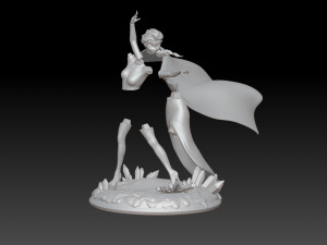 Elsa - Frozen Fan art 3D print model Modelo de Impressão 3D