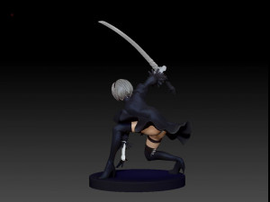 YoRHa 2B 3D Printing Figurine Modello di stampa 3D