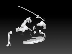 YoRHa 2B 3D Printing Figurine Modello di stampa 3D