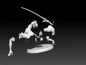 YoRHa 2B 3D Printing Figurine 3D Print Model