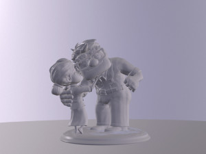 Carl and Ellie 3D print model Model Cetak 3D