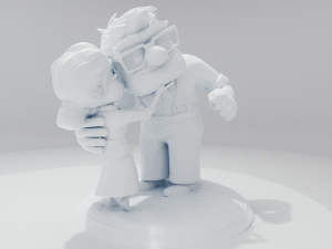 Carl and Ellie 3D print model Model Cetak 3D
