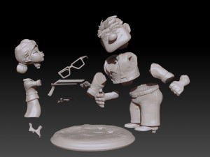 Carl and Ellie 3D print model Model Cetak 3D