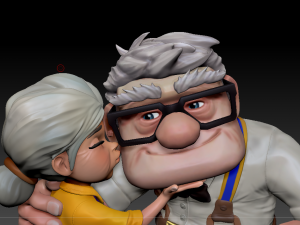 Carl and Ellie 3D print model Model Cetak 3D