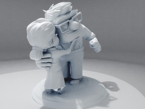 Carl and Ellie 3D print model Model Cetak 3D