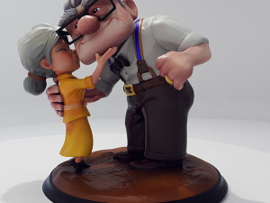 Carl and Ellie 3D print model Model Cetak 3D
