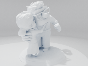 Carl and Ellie 3D print model Model Cetak 3D