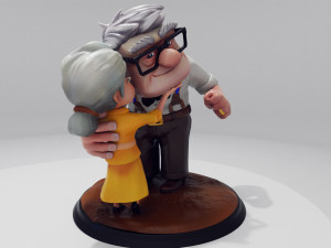 Carl and Ellie 3D print model Model Cetak 3D