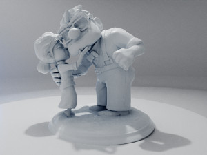 Carl and Ellie 3D print model Model Cetak 3D