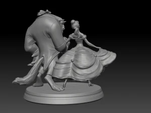 The Beauty and The Beast stl printing 3D Print Model