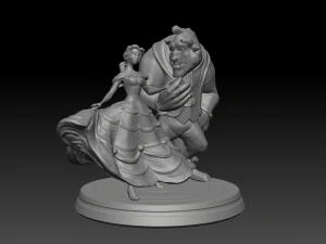The Beauty and The Beast stl printing 3D Print Model