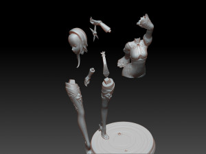Genshin Impact - Eula Bishoujo Statue 3D print Model do druku 3D