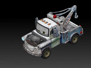 Impresi&oacute;n COCHES Tow Mater Modelo de impresión 3D