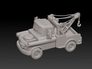 Tow Mater CARS print 3D 프린트 모델