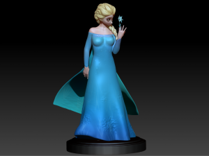 Elsa - Frozen Fan art 3D print model 3D Print Model
