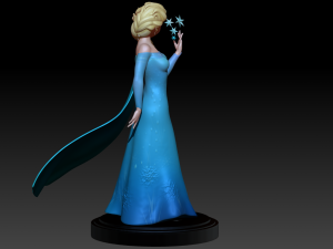 Elsa - Frozen Fan art 3D print model 3D Print Model