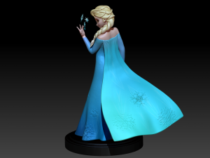 Elsa - Frozen Fan art 3D print model 3D Print Model
