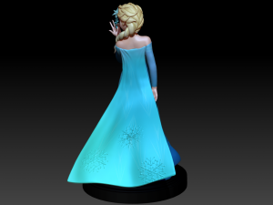 Elsa - Frozen Fan art 3D print model 3D Print Model