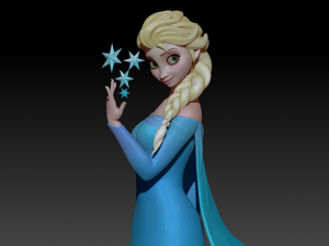 Elsa - Frozen Fan art 3D print model 3D Print Model