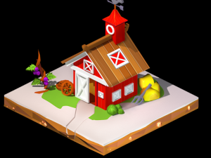 Barn Low Poly 3D 모델