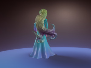 Elsa - Frozen Fan art 3D print model 3D Print Model